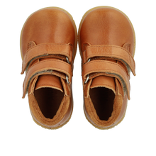 Indlæs billede til gallerivisning Begyndersko m. velcro, Cognac