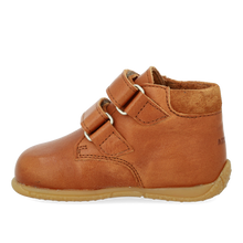 Indlæs billede til gallerivisning Begyndersko m. velcro, Cognac