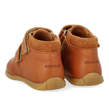 Indlæs billede til gallerivisning Begyndersko m. velcro, Cognac