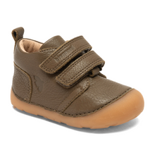 Indlæs billede til gallerivisning Begyndersko m. velcro, Brun