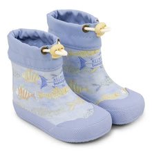 Indlæs billede til gallerivisning Begynder-gummistøvle m. snøre, Lyseblå
