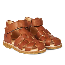 Indlæs billede til gallerivisning Begyndersandal m. velcro, Camel