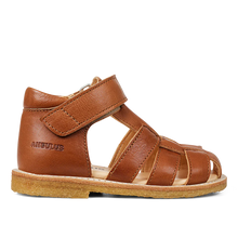 Indlæs billede til gallerivisning Begyndersandal m. velcro, Camel