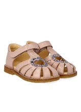 Indlæs billede til gallerivisning Sandal m. velcro, Rose Glitter