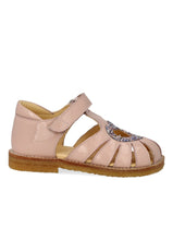 Indlæs billede til gallerivisning Sandal m. velcro, Rose Glitter