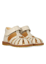 Indlæs billede til gallerivisning Begyndersandal m. velcro, Creme
