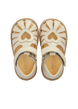 Indlæs billede til gallerivisning Begyndersandal m. velcro, Creme
