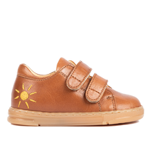 Indlæs billede til gallerivisning Begyndersko m. velcro, Cognac