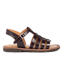 Indlæs billede til gallerivisning Sandal m. spænde, Mørkebrun