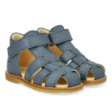 Indlæs billede til gallerivisning Begyndersandal m. velcro, Blå