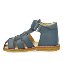 Indlæs billede til gallerivisning Begyndersandal m. velcro, Blå