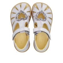 Indlæs billede til gallerivisning Sandal m. velcro, Lilla Glitter