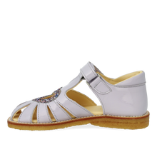 Indlæs billede til gallerivisning Sandal m. velcro, Lilla Glitter