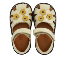 Indlæs billede til gallerivisning Begyndersandal m. velcro, Råhvid