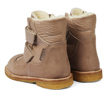 Indlæs billede til gallerivisning Angulus TEX-begynderstøvle med velcrolukning og slidforstærkning/ Beige hæl