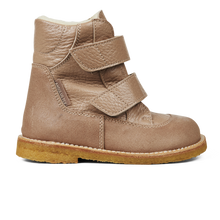 Indlæs billede til gallerivisning Angulus TEX-begynderstøvle med velcrolukning og slidforstærkning/ Beige side