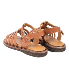 Indlæs billede til gallerivisning Sandal m. spænde, Cognac