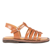 Indlæs billede til gallerivisning Sandal m. spænde, Cognac
