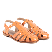 Indlæs billede til gallerivisning Sandal m. spænde, cognac