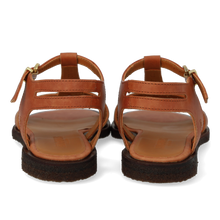 Indlæs billede til gallerivisning Sandal m. spænde, Cognac