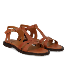 Indlæs billede til gallerivisning Sandal m. spænde, Cognac