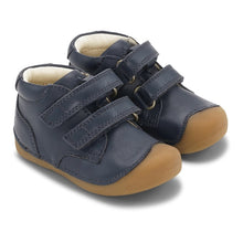 Indlæs billede til gallerivisning Begyndersko m. velcro, Navy