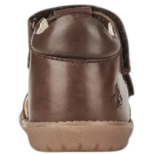 Indlæs billede til gallerivisning Begyndersandal m. velcro, Brun