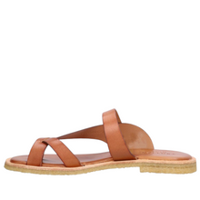 Indlæs billede til gallerivisning Sandal m. spænde, Cognac