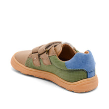 Indlæs billede til gallerivisning Sneakers m. velcro, Beige/Grøn