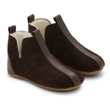 Indlæs billede til gallerivisning Uld-hjemmesko, Mørkebrun