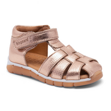 Indlæs billede til gallerivisning Sandal m. velcro, Rose glitter