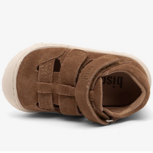 Indlæs billede til gallerivisning Begyndersandal m. velcro, Cognac