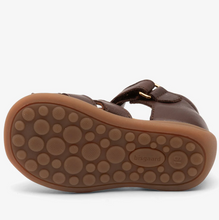 Indlæs billede til gallerivisning Begyndersandal m. velcro, Brun