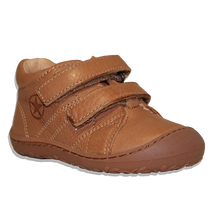 Indlæs billede til gallerivisning Begyndersko m. velcro, Cognac