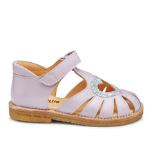 Indlæs billede til gallerivisning Sandal m. velcro, Lavendel Glitter