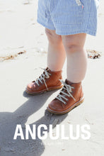 Indlæs billede til gallerivisning Begyndersko m. snøre, Cognac