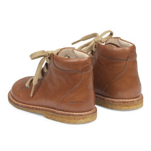 Indlæs billede til gallerivisning Angulus begynder sko med snørelukning/ Cognac bag