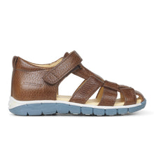 Indlæs billede til gallerivisning Sandal m. velcro, Cognac