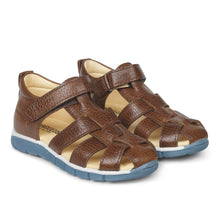 Indlæs billede til gallerivisning Sandal m. velcro, Cognac