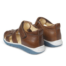 Indlæs billede til gallerivisning Sandal m. velcro, Cognac