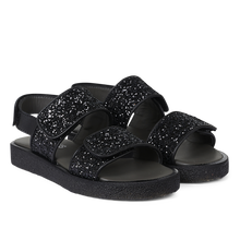 Indlæs billede til gallerivisning Sandal, Sort glitter