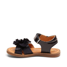 Indlæs billede til gallerivisning Sandal m. velcro, Sortblå