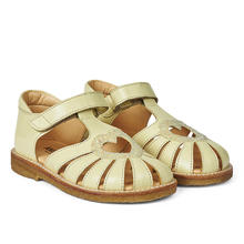 Indlæs billede til gallerivisning Sandal m. velcro, Gul Glitter
