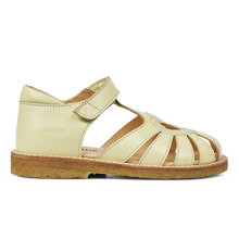 Indlæs billede til gallerivisning Sandal m. velcro, Gul Glitter