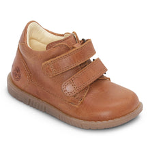 Indlæs billede til gallerivisning Begyndersko m. velcro, Cognac