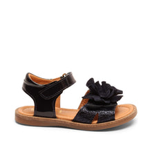 Indlæs billede til gallerivisning Sandal m. velcro, Sortblå