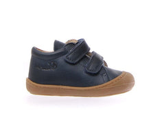 Indlæs billede til gallerivisning Naturino begyndersko med dobbelt velcrolukning/ Navy side