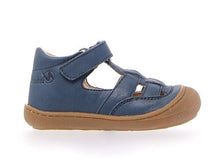 Indlæs billede til gallerivisning Naturino begyndersandal med velcrolukning/ Blå side