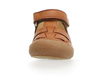 Indlæs billede til gallerivisning Naturino begyndersandal med velcrolukning/ Cognac front