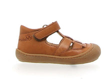 Indlæs billede til gallerivisning Naturino begyndersandal med velcrolukning/ Cognac side